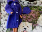 barbie purple knit coat a